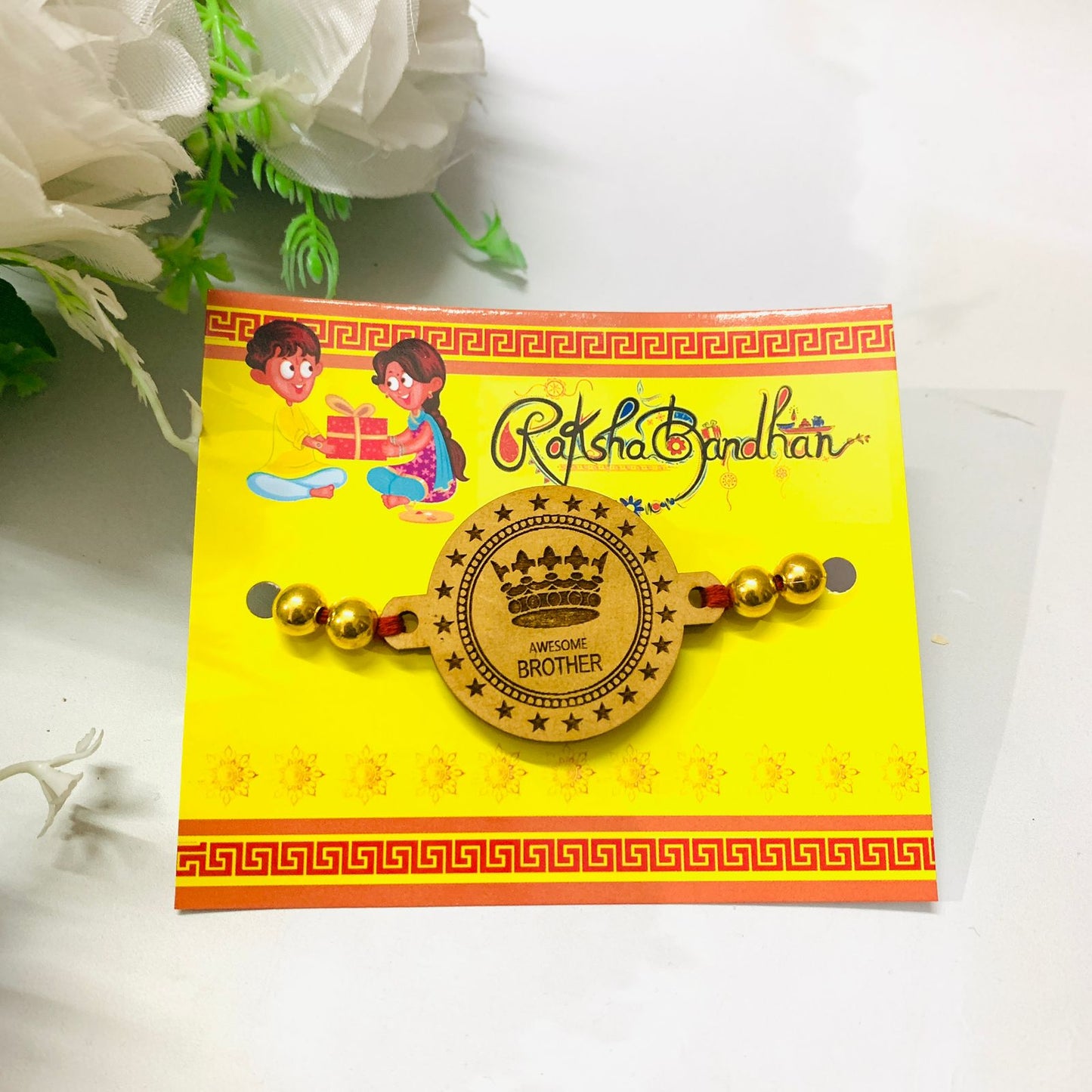 Wooden Rakhis from Giftlay