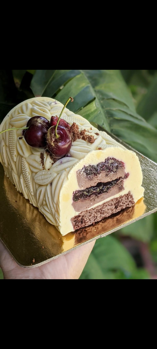 Black Forest 2.0 Entremet - Chocolate, Vanilla and Amaretto Cherries (V)