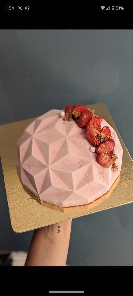 Monday Margarita Entremet - Strawberry Gin, Passionfruit and Lime