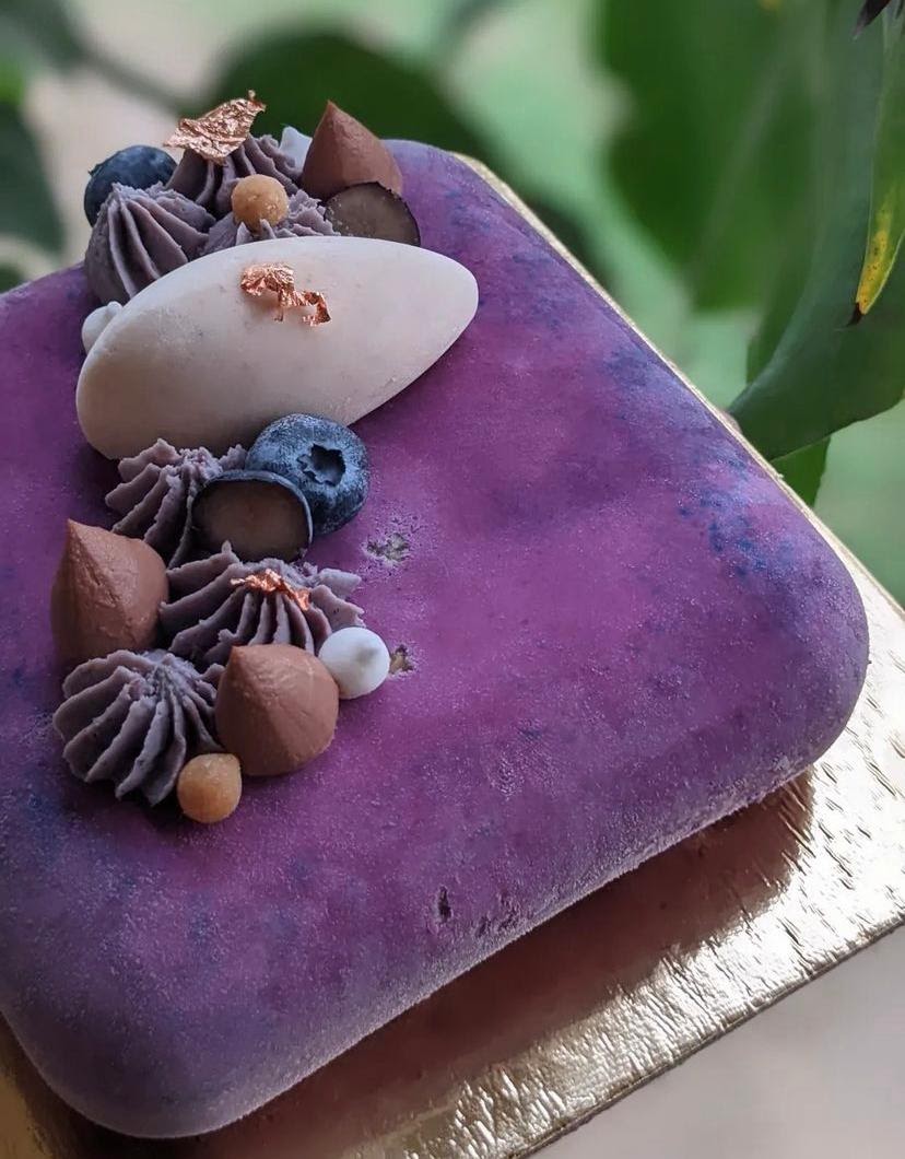 Purple Rain Entremet - Lavender, Blackberry and Mango