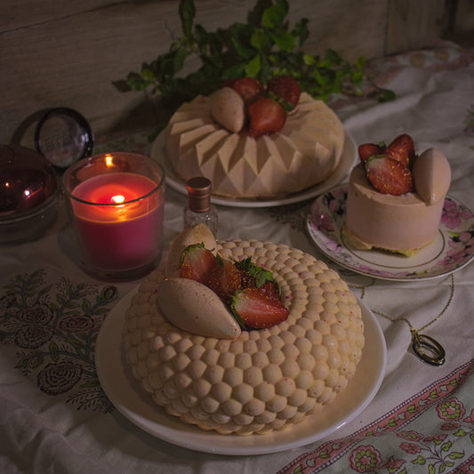 Valentine Entremet - Strawberry and Rose Custard
